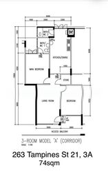 Blk 263 Tampines Street 21 (Tampines), HDB 3 Rooms #605363881